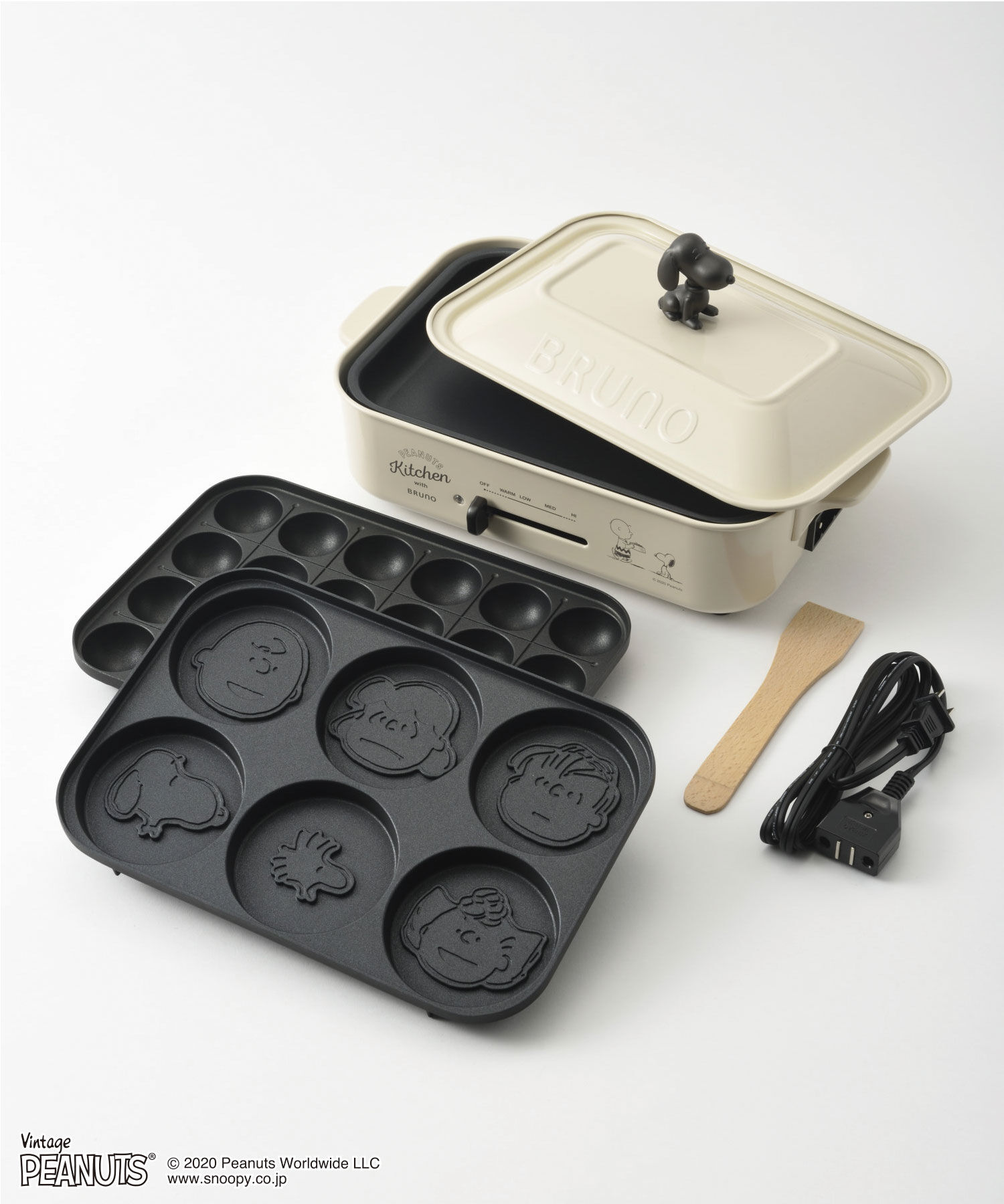 BRUNO「PEANUTSコンパクトホットプレート」|食器・キッチングッズ|