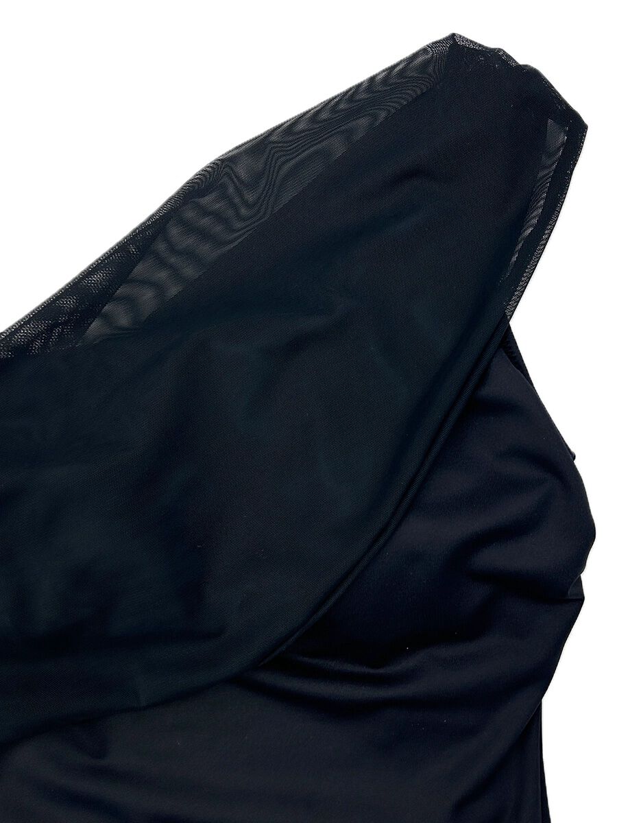 Riberce「【大人水着】無地ワンショルダーワンピース水着」|コンビネゾン|