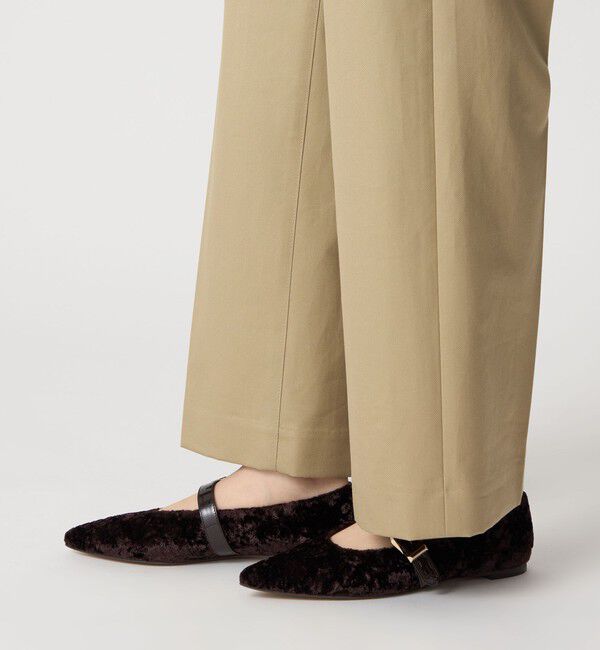 ODETTE E ODILE「ベルテッドシャギー フラット10&uarr;」|パンプス|