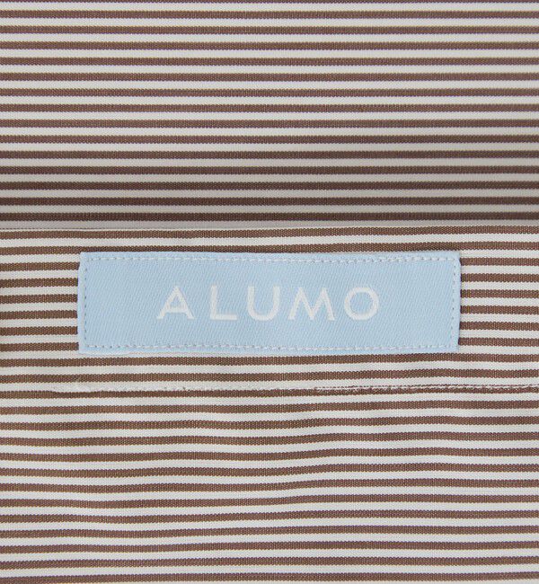 UNITED ARROWS「ブラウン キャンディストライプ ワイドカラー シャツ」|シャツ・ブラウス|