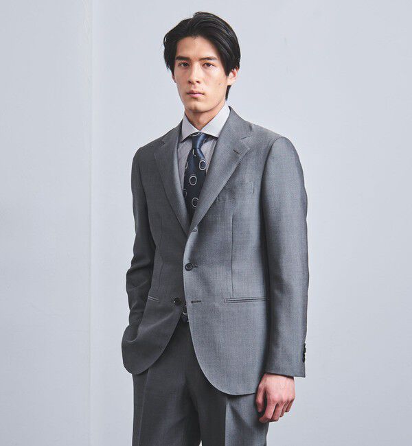 UNITED ARROWS「ウールモヘヤ シャンブレー 3ボタン スーツ S-MODEL」|スーツ|