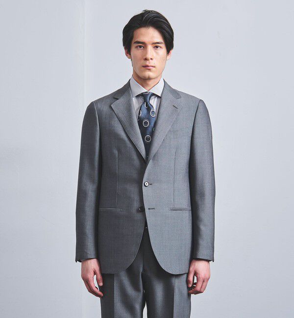 UNITED ARROWS「ウールモヘヤ シャンブレー 3ボタン スーツ S-MODEL」|スーツ|