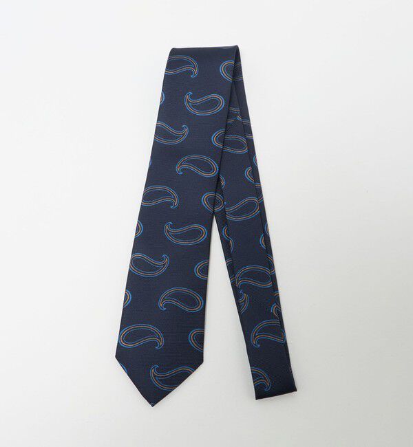 UNITED ARROWS「＜ERRICO FORMICOLA＞ビッグ ペイズリー プリント ネクタイ」|ネクタイ・蝶ネクタイ|NAVY