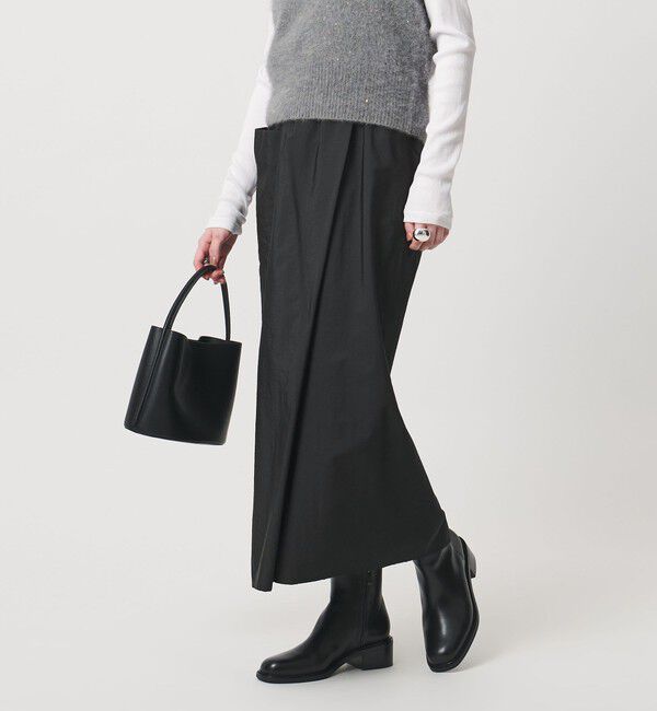 UNITED ARROWS「MANTECO パッチポケット タイト スカート ‐ウォッシャブル‐」|スカート|BLACK