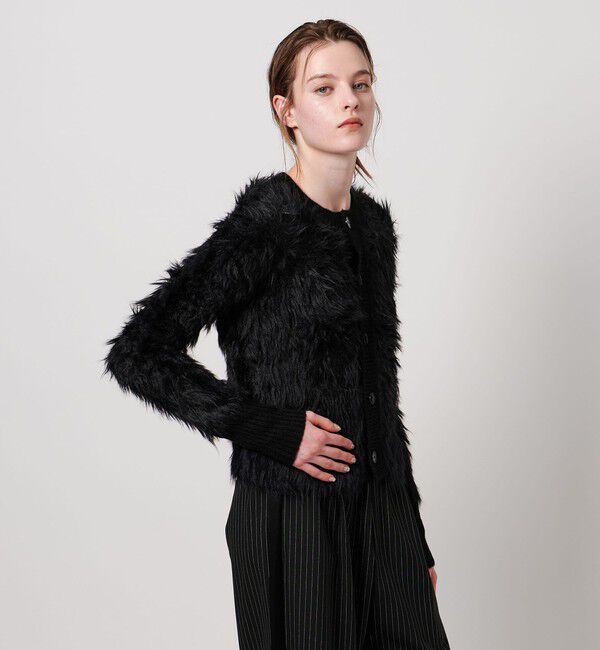 ASTRAET「＜ASTRAET＞シャギー クルーネック カーディガン」|カーディガン|