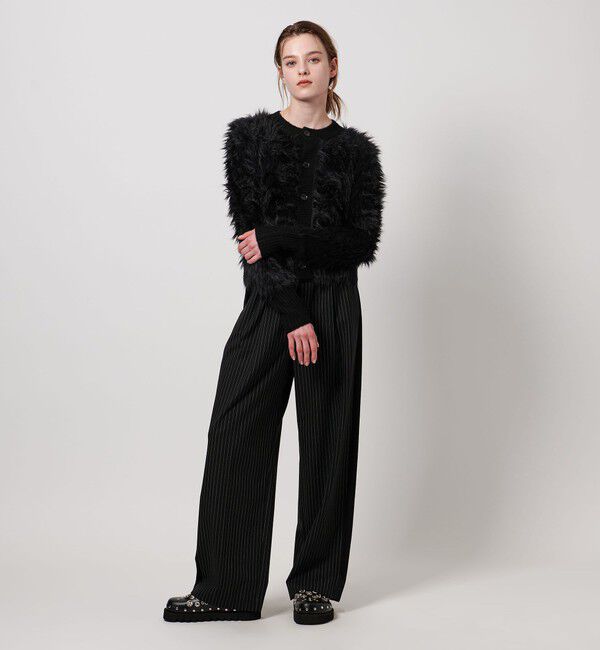 ASTRAET「＜ASTRAET＞シャギー クルーネック カーディガン」|カーディガン|