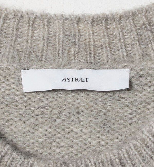 ASTRAET「＜ASTRAET＞シャギー クルーネック カーディガン」|カーディガン|