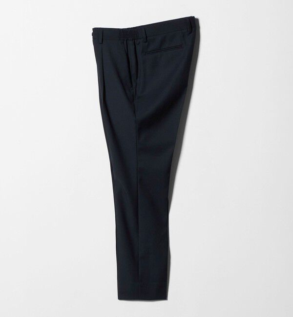 UNITED ARROWS「スリムテーパード サイドシャーリング 1プリーツ スラックス ストレッチ 防しわ」|スラックス|