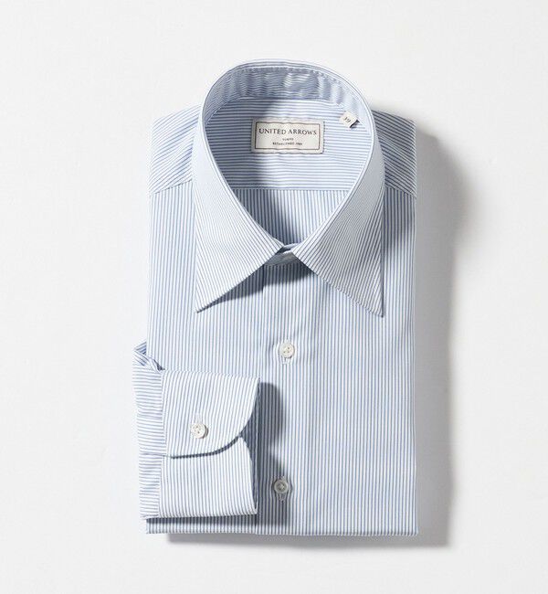 UNITED ARROWS「イージーケア AG ペンシルストライプ レギュラカラーシャツ  ー抗菌防臭ー」|シャツ・ブラウス|LT.BLUE
