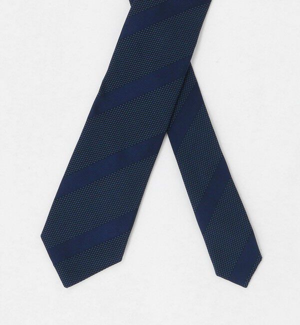 UNITED ARROWS「ネイビー ジャガード レジメンタル ネクタイ」|ネクタイ・蝶ネクタイ|