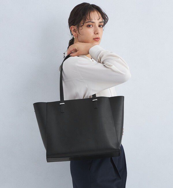 UNITED ARROWS green label relaxing「【WEB限定】ワンポイント シンプル トートバッグ（ソフトPCバッグ付） / A4 / 通勤」|トートバッグ|