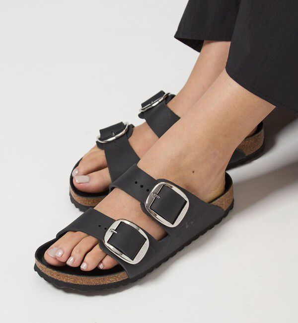 UNITED ARROWS green label relaxing「＜BIRKENSTOCK＞アリゾナ ビッグバックル サンダル」|サンダル|BLACK