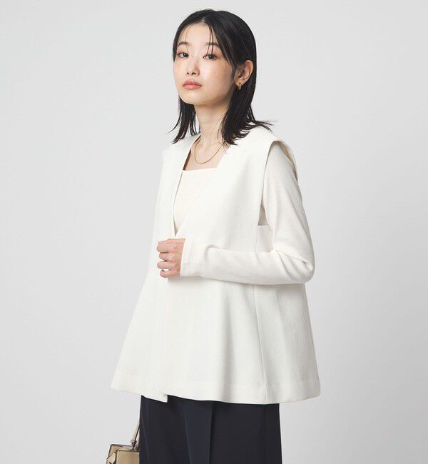 UNITED ARROWS green label relaxing「ブライトリブ スクエアネック ロングスリーブ カットソー」|Tシャツ・カットソー|