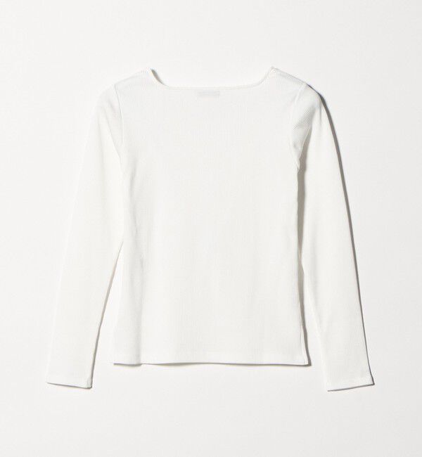 UNITED ARROWS green label relaxing「ブライトリブ スクエアネック ロングスリーブ カットソー」|Tシャツ・カットソー|