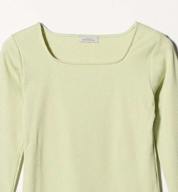 UNITED ARROWS green label relaxing「ブライトリブ スクエアネック ロングスリーブ カットソー」|Tシャツ・カットソー|