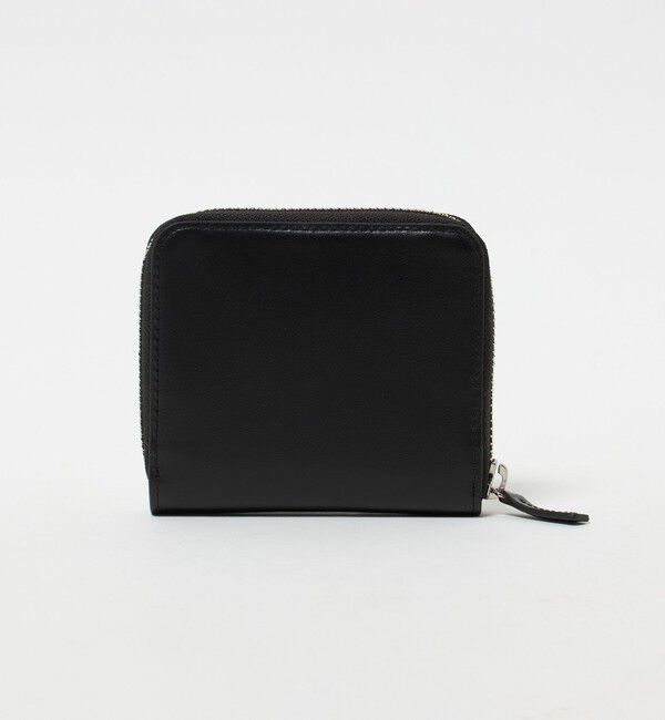 UNITED ARROWS green label relaxing「GLR イタリアンレザー ラウンドジップ ミニウォレット 財布」|財布|BLACK