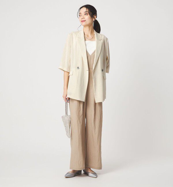 UNITED ARROWS green label relaxing「【結論シリーズ】シアーエアミドルスリーブジャケット［size SHORTあり］」|テーラードジャケット|