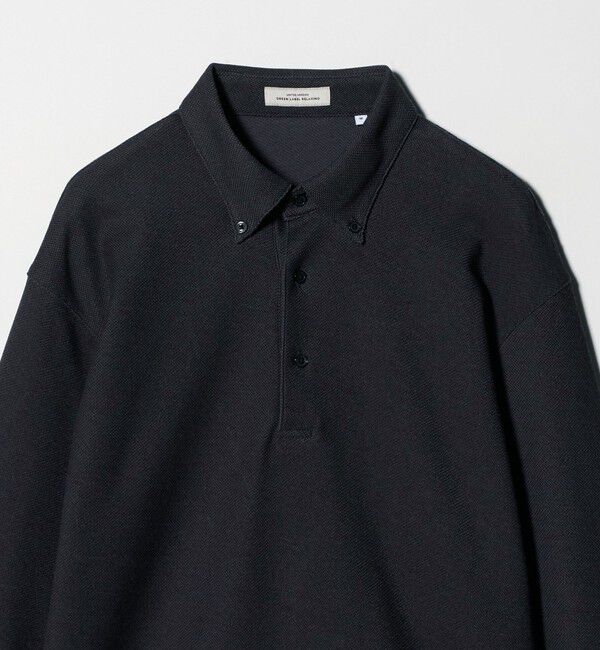 UNITED ARROWS green label relaxing「メランジ カノコ ニュー ボタンダウン 長袖 ポロシャツ」|ポロシャツ|