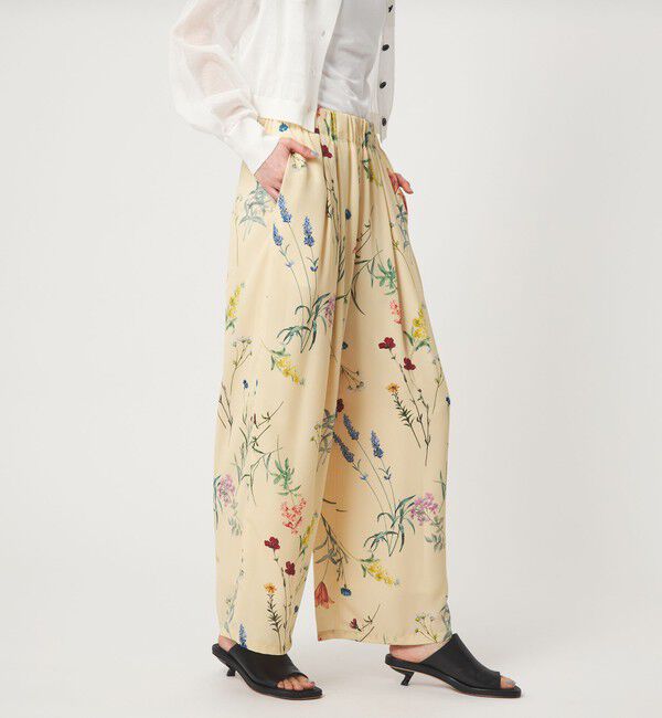 EMMEL REFINES「＜EMMEL REFINES＞EM フラワープリント イージーパンツ」|チノ|