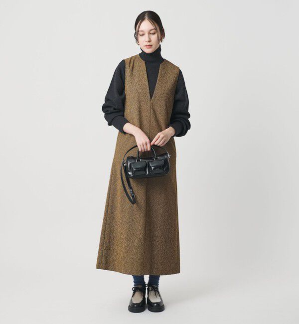 BEAUTY&YOUTH UNITED ARROWS「ポリエステルツイードライク ジャンパースカート」|ワンピース|