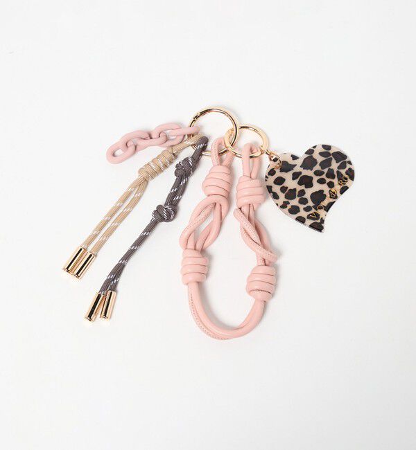BEAUTY&YOUTH UNITED ARROWS「＜VIOLAd&rsquo;ORO＞レオパード ハート バッグチャーム」|キーケース|LT.PINK