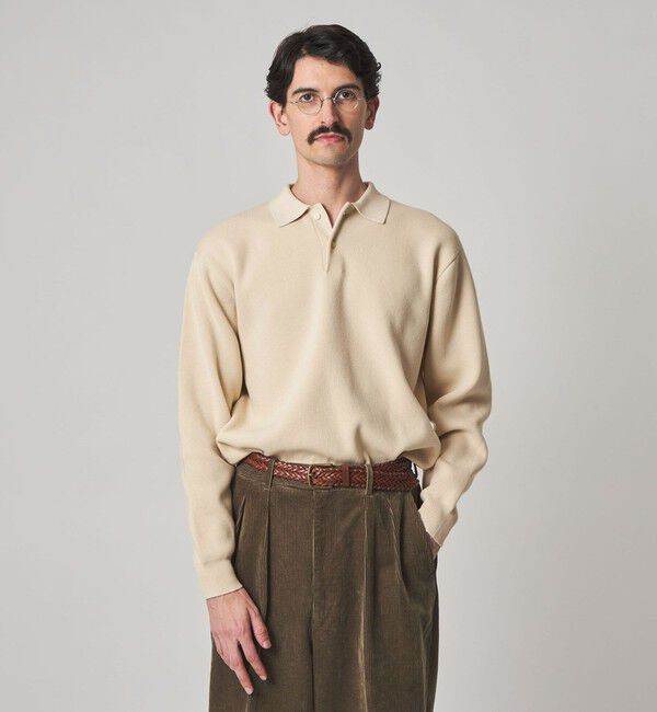 STEVEN ALAN「＜Steven Alan＞ T/C ミラノリブ ポロカラー ニット」|ニット・セーター|