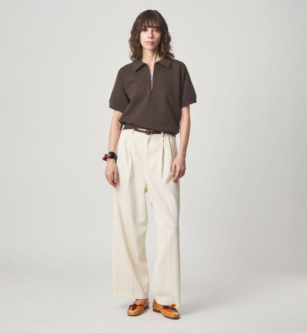 STEVEN ALAN「＜Steven Alan＞コットン スウェット ハーフジップ プルオーバー」|Tシャツ・カットソー|