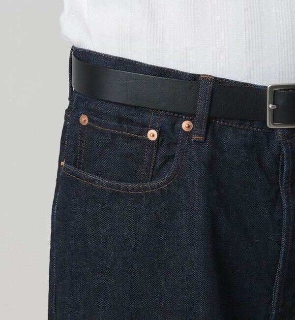 MONKEY TIME「デニム シンチ バックル スーパー バギー パンツ」|チノ|