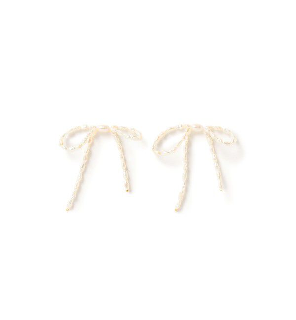 Demi-Luxe BEAMS 「les bon bon / bow パール ピアス」|その他|