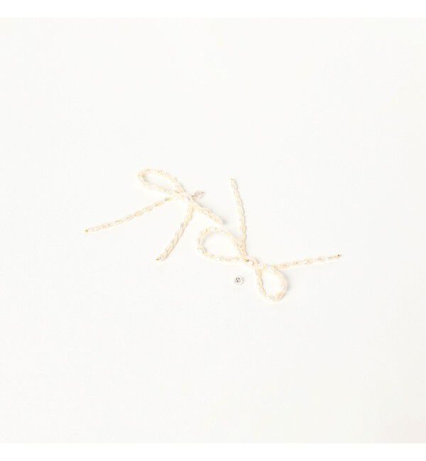 Demi-Luxe BEAMS 「les bon bon / bow パール ピアス」|その他|
