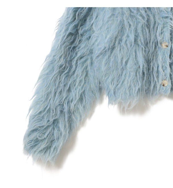 Ray BEAMS 「RBS / ミックスシャギー クルーネック カーディガン」|カーディガン|