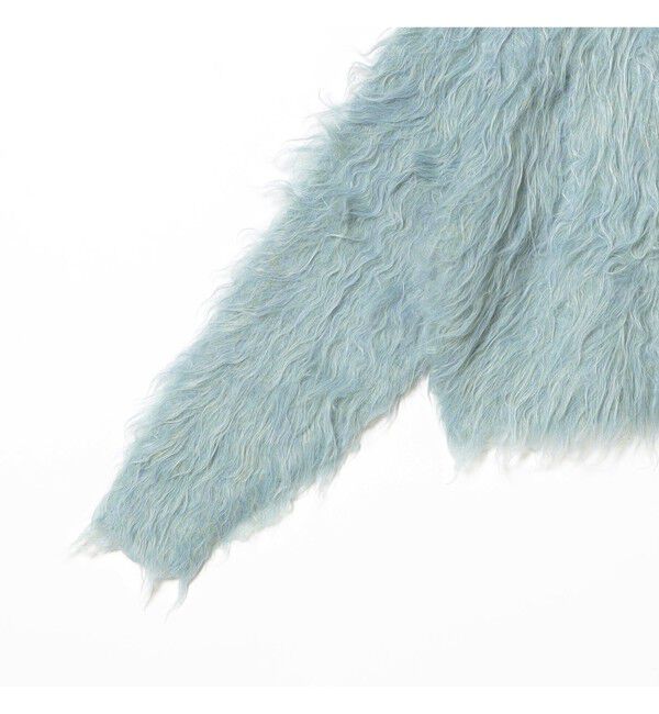 Ray BEAMS 「RBS / ミックスシャギー クルーネック カーディガン」|カーディガン|