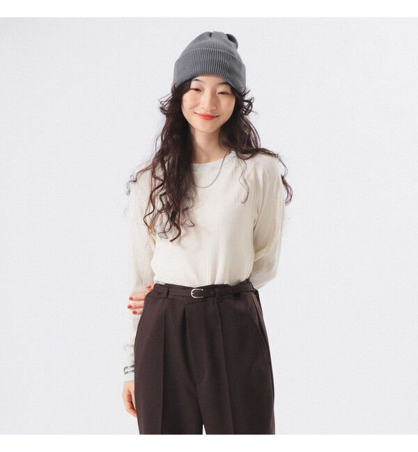 BEAMSBOY「ランダム リブ ロングスリーブ」|Tシャツ・カットソー|OFF_WHT