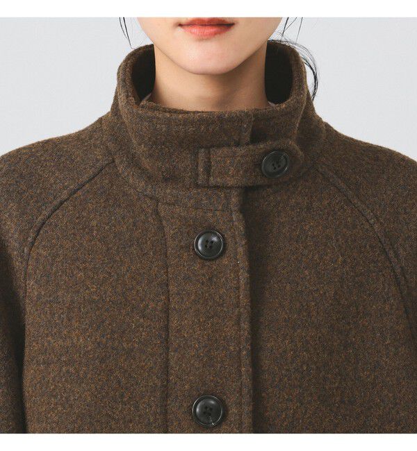 Ray BEAMS 「スタンドカラー シングル コート」|ダッフルコート|