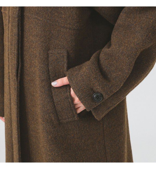 Ray BEAMS 「スタンドカラー シングル コート」|ダッフルコート|