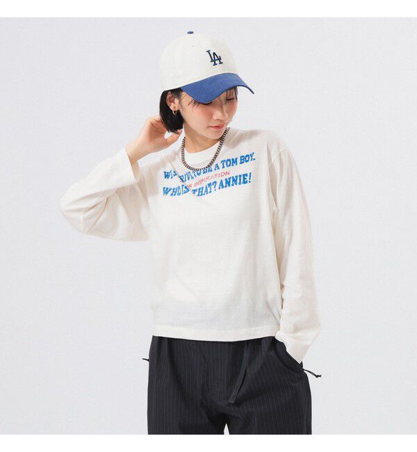 BEAMSBOY「ボーイ メッセージ ロングスリーブ Tシャツ」|Tシャツ・カットソー|