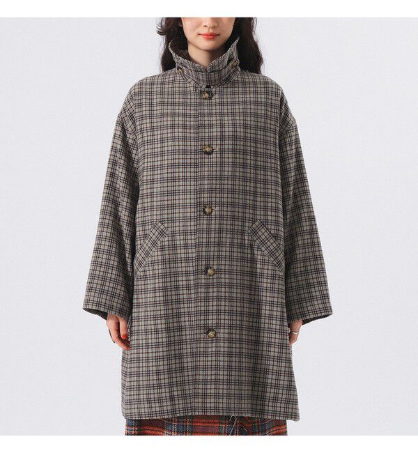 BEAMSBOY「ガンクラブ チェック コート」|ダッフルコート|