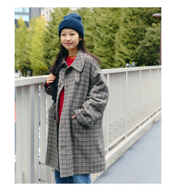 BEAMSBOY「ガンクラブ チェック コート」|ダッフルコート|