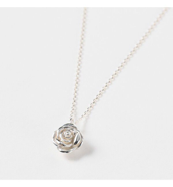 Ray BEAMS 「 シルバー ローズ ネックレス」|ネックレス|