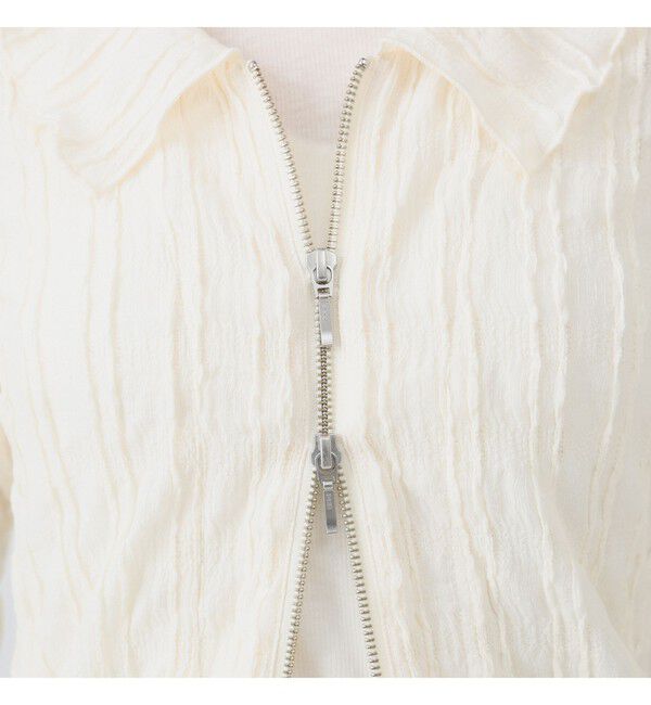 Ray BEAMS 「カット ジャカード ジップ シャツ」|シャツ・ブラウス|