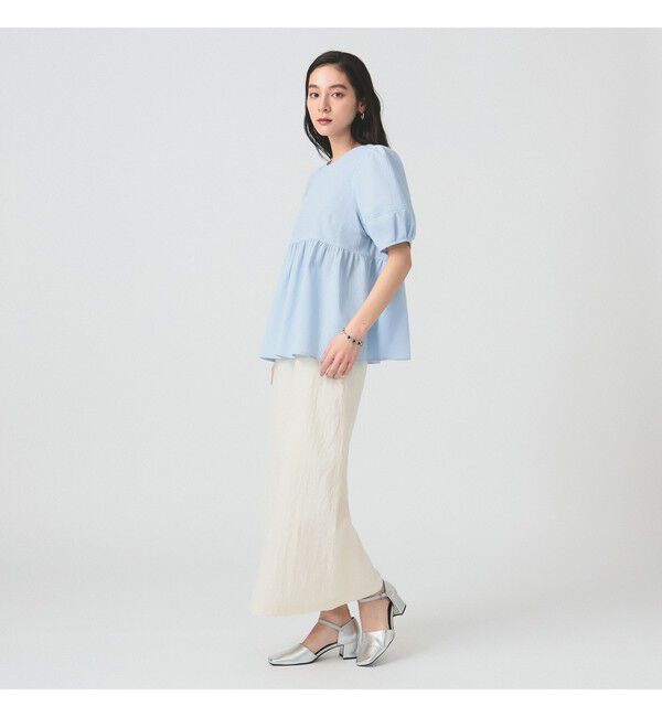 Ray BEAMS 「ランタンスリーブ ギャザー ブラウス」|シャツ・ブラウス|