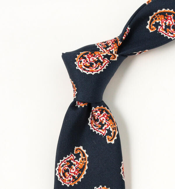 BEAMS PLUS「BEAMS PLUS / シルク ペイズリー プリント タイ」|ネクタイ・蝶ネクタイ|