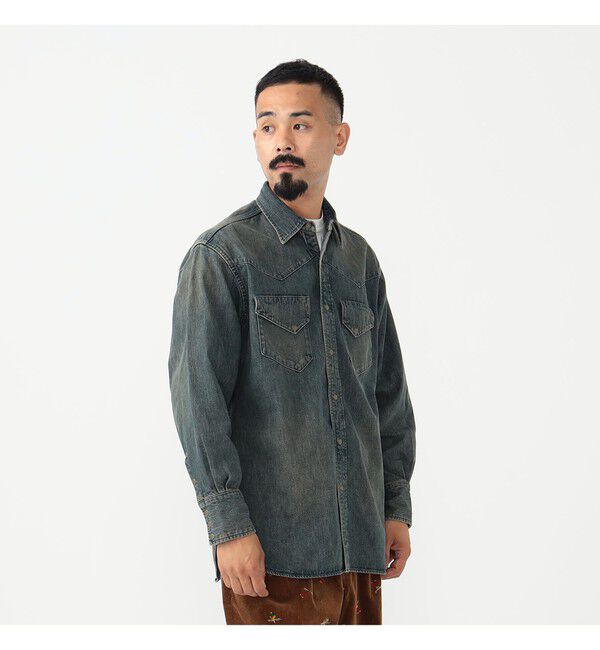 BEAMS PLUS「ダブルダイ デニム ウエスタン シャツ」|シャツ・ブラウス|