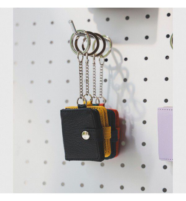 BEAMS「フォト カードケース キーホルダー」|キーケース|BLACK