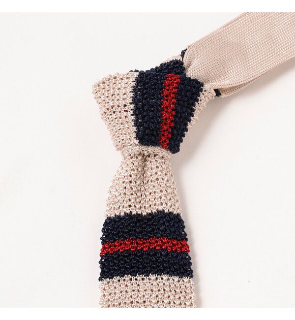 BEAMS PLUS「シルク ニット タイ ストライプ 」|ネクタイ・蝶ネクタイ|