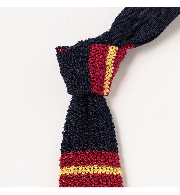 BEAMS PLUS「シルク ニット タイ ストライプ 」|ネクタイ・蝶ネクタイ|