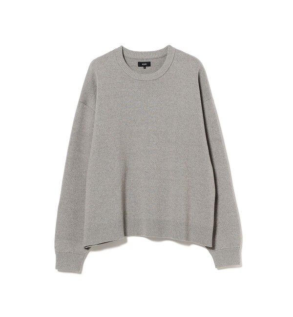 BEAMS「ワイドショートフィット 12ゲージ スリットニット」|ニット・セーター|