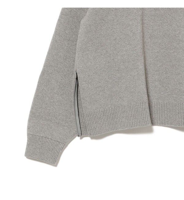 BEAMS「ワイドショートフィット 12ゲージ スリットニット」|ニット・セーター|