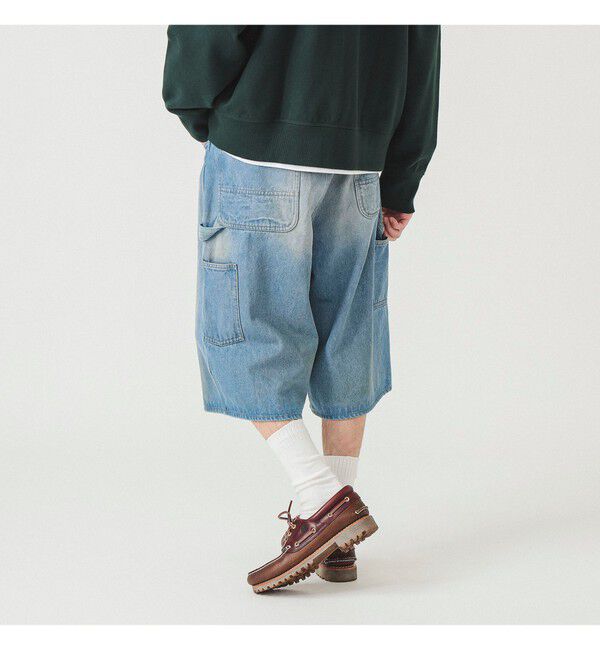 BEAMS「クォーターレングス ペインターデニム」|デニム|