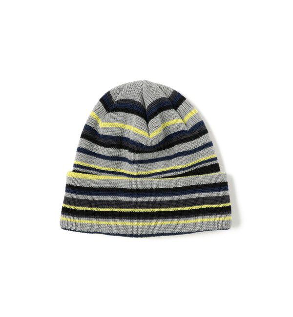 BEAMS「マルチボーダー ワッチキャップ」|キャップ・キャスケット|GREY